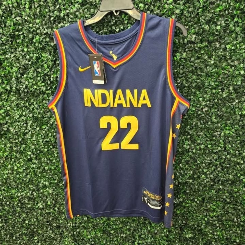 NWT Indiana Fever Caitlin Clark #22 Navy Blue Jersey - Size 50 / L